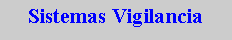 Cuadro de texto: Sistemas Vigilancia